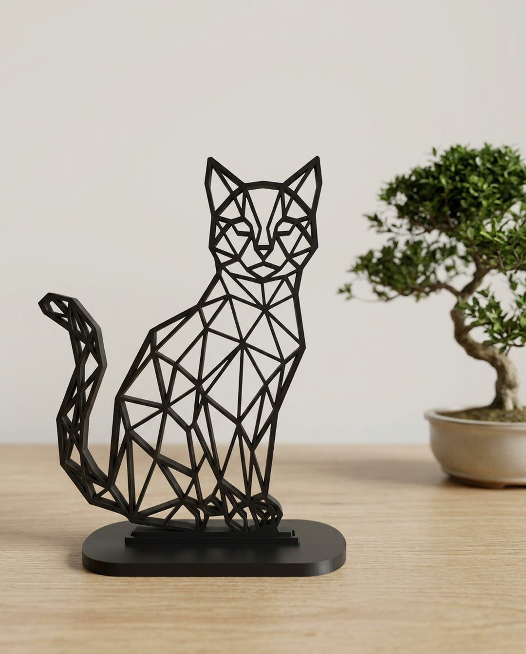 Scultura Gatto Low Poly