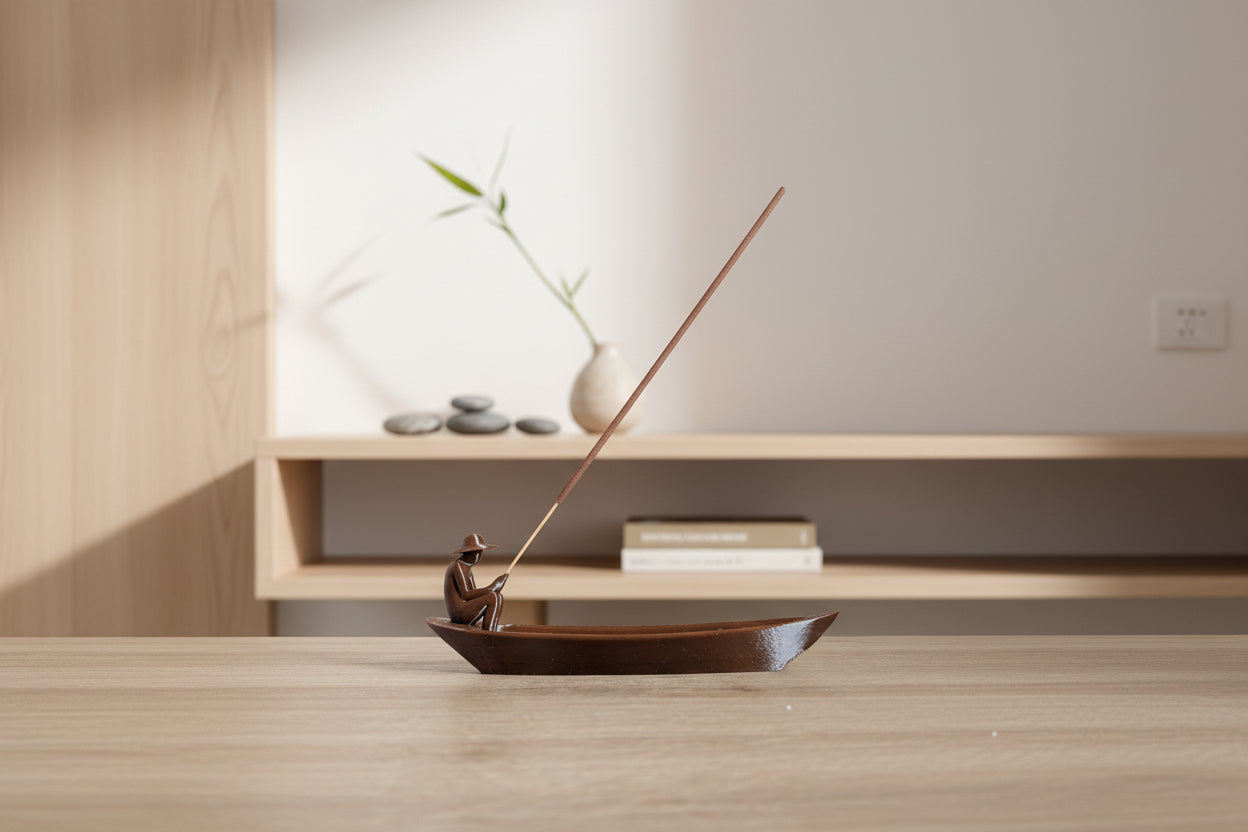Porta Incenso Barca Zen – Decorazione Artigianale Made in Italy