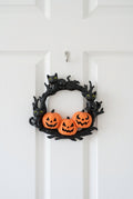 Ghirlanda zucca e gatti – Decorazione festiva di Halloween
