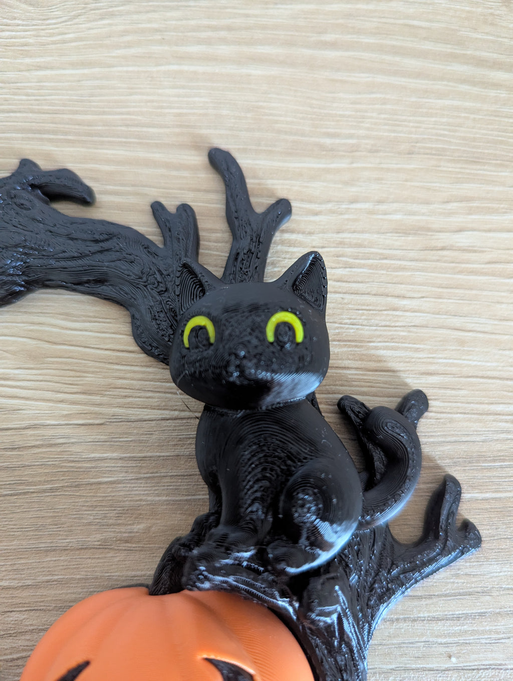 Ghirlanda zucca e gatti – Decorazione festiva di Halloween