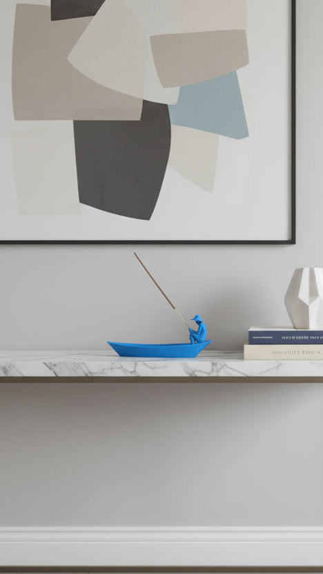 Porta Incenso Barca Zen – Decorazione Artigianale Made in Italy