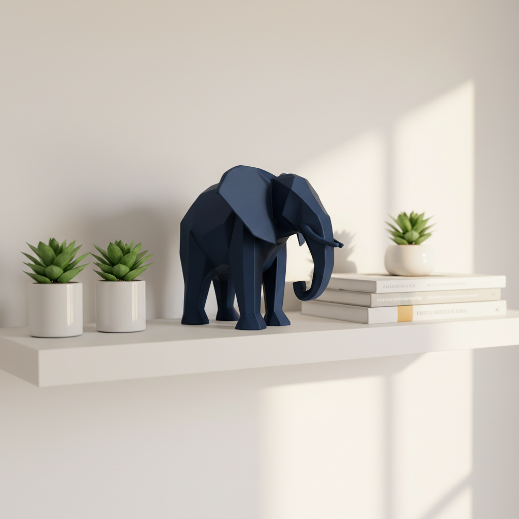 Elefante Blu Navy – Mensola