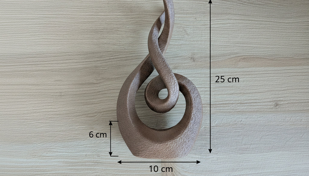 Scultura astratta moderna – decorazione artistica effetto pietra