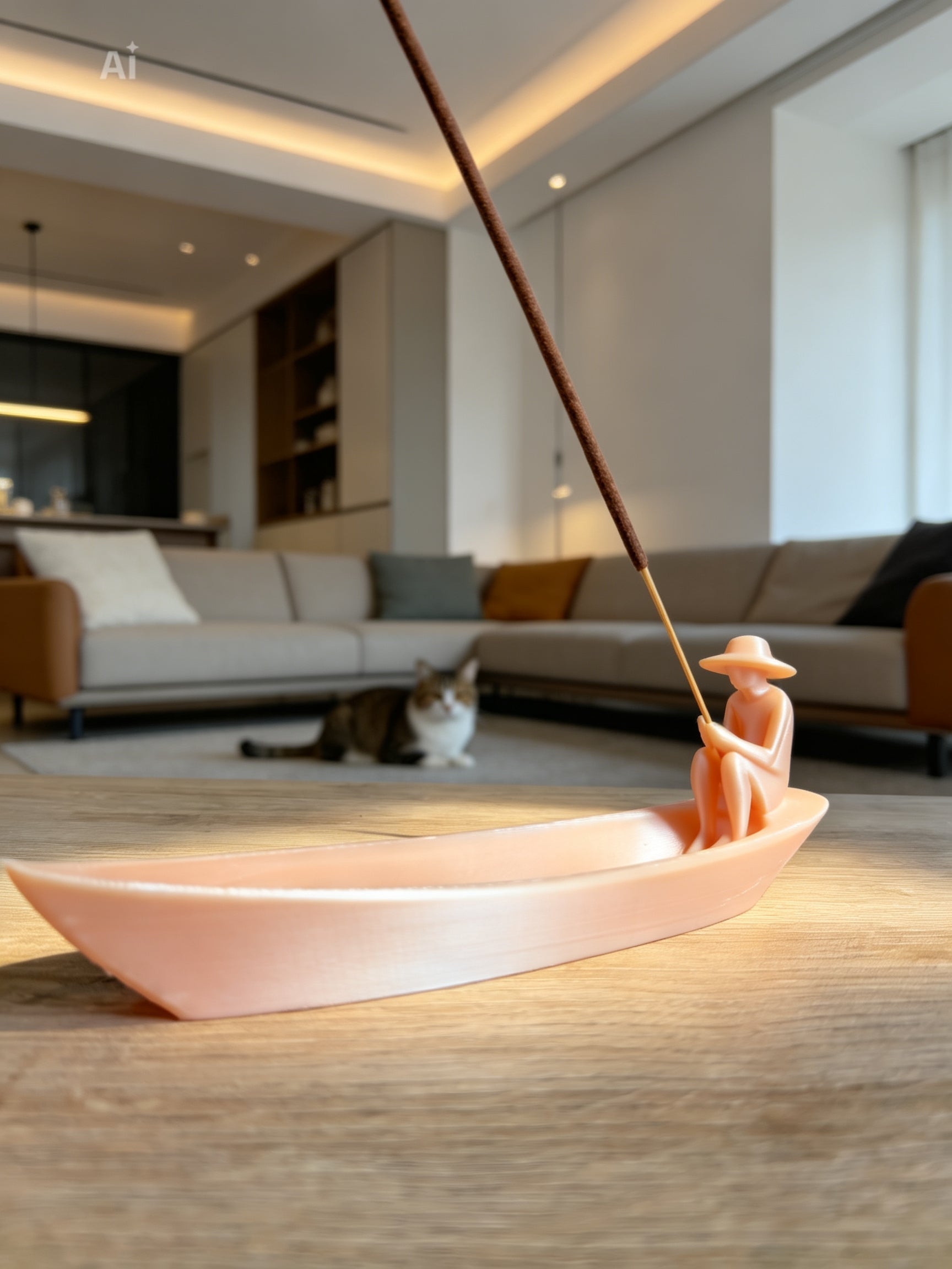 Porta Incenso Barca Zen – Decorazione Artigianale Made in Italy