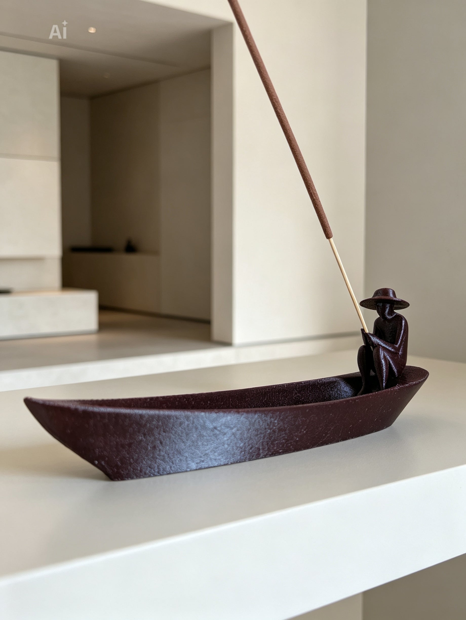 Porta Incenso Barca Zen – Decorazione Artigianale Made in Italy
