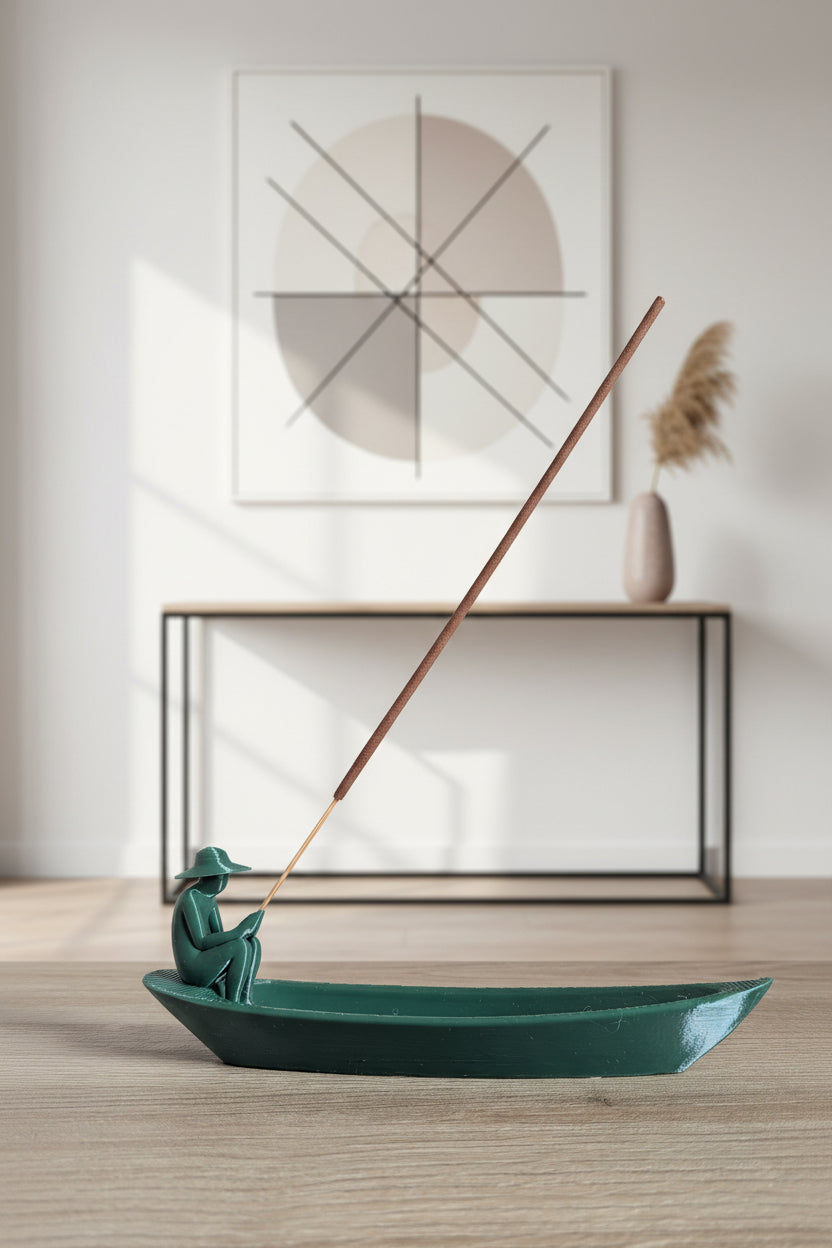 Porta Incenso Barca Zen – Decorazione Artigianale Made in Italy