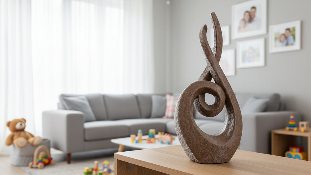 Scultura astratta moderna – decorazione artistica effetto pietra