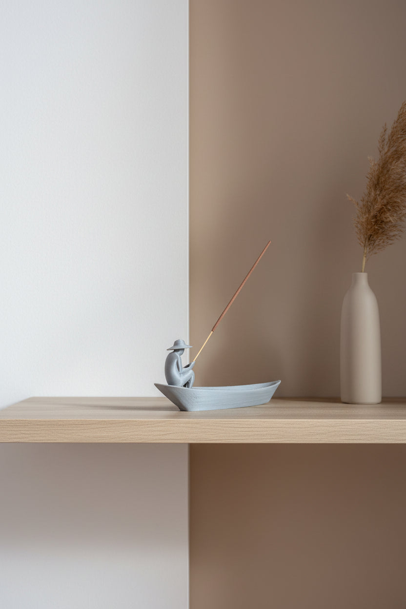 Porta Incenso Barca Zen – Decorazione Artigianale Made in Italy