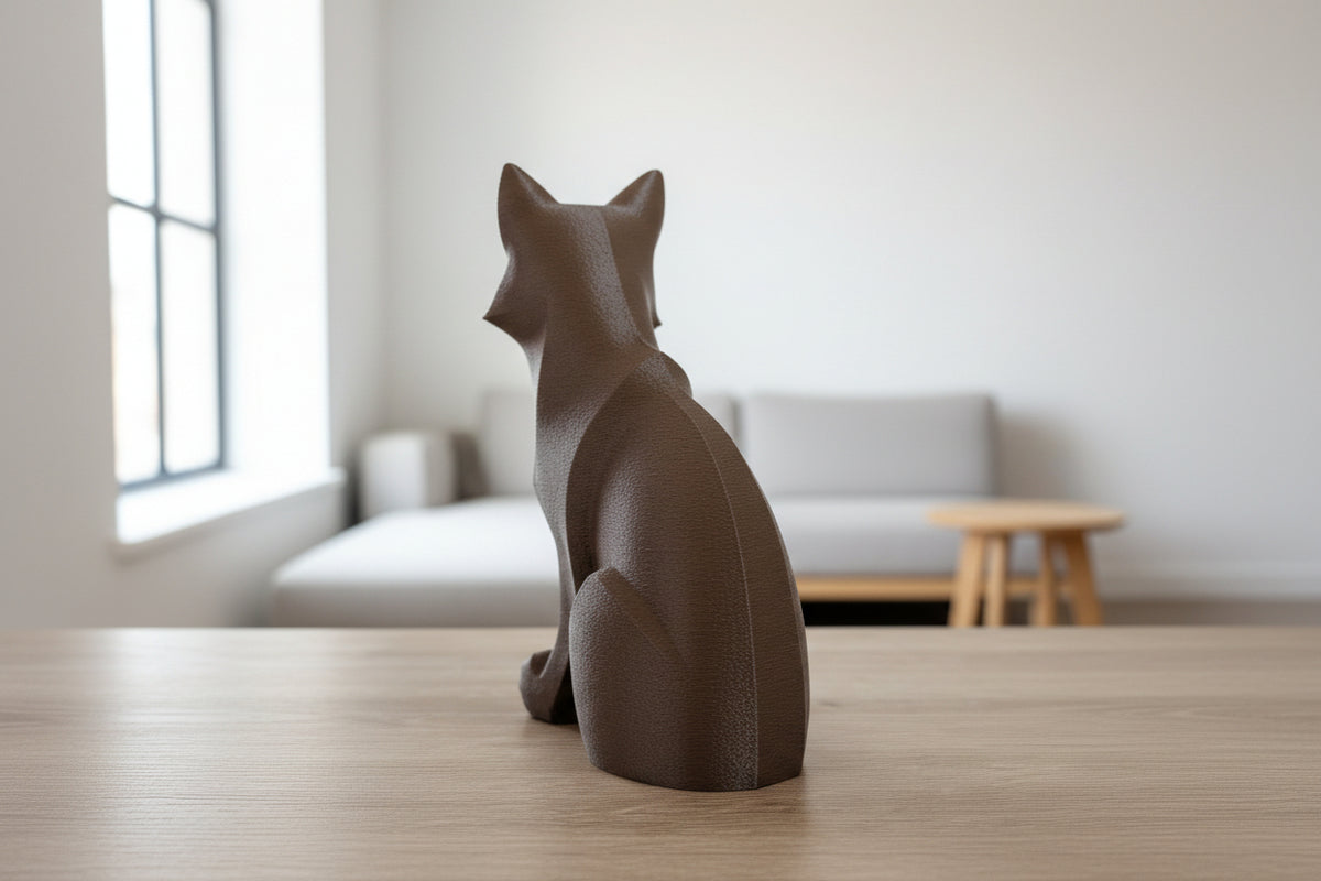 Scultura Volpe Low-Poly – Decorazione Minimalista Made in Italy
